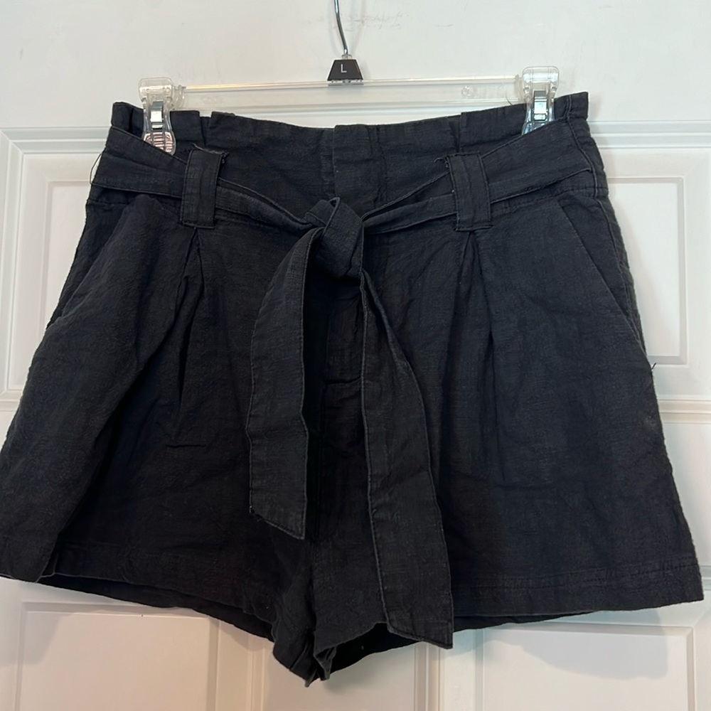 Free People Black Shorts with Tie